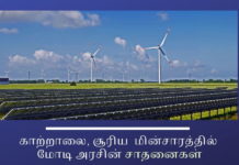 காற்றாலை, சூரிய மின்சாரம் கொண்டு  இந்தியாவின் மின் தேவையை எந்த அளவில் பூர்த்தி செய்ய முடியும்? மின்சாரம் காற்றாலை, சூரிய மின்சாரத்தில் மோடி அரசின் சாதனைகள்